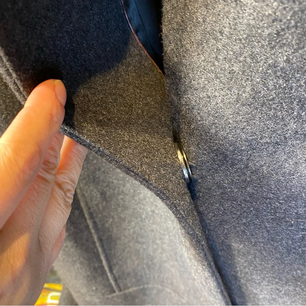 Women's RW & CO Gray Wool Coat Size M - Picture 5 of 15